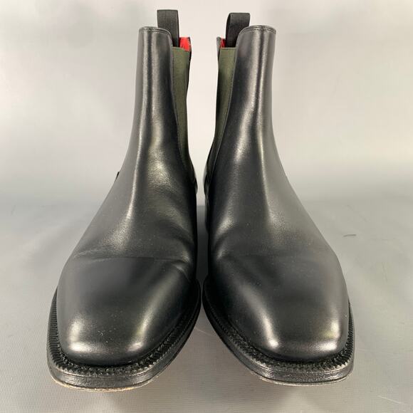 ALEXANDER MCQUEEN Size 8 Black Leather Chelsea Boots main image 5